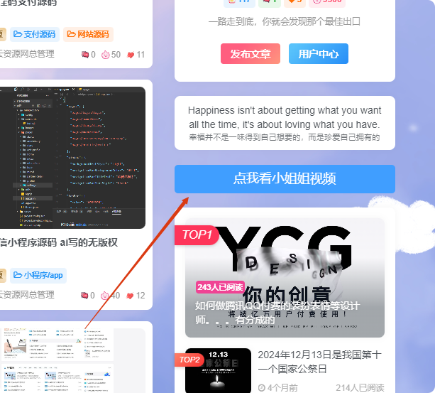 同款侧边随机小姐姐-WordPress主题后台外观小工具放置即可-如云资源网